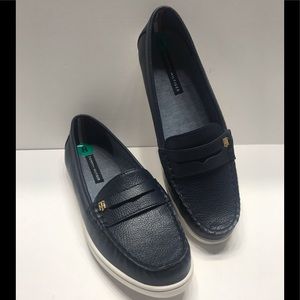tommy hilfiger butter leather loafers